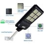 300W Solar Street Light Dusk to Dawn,Parking Lot Lights 24000mAH Iron Phosphate Battery LED Outdoor Lighting,22000Lm Light/PIR Motion Sensor for Garage,Patio,Garden,Driveway