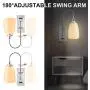HONWELL Wall Lamp Battery Operated LED Wall Sconces Indoor Wireless Multi Color Wall Sconce Light Fixture for Room Lighting, Stick Lights for Kitchen Hallway Bathroom, 12 Colors, Remote Controlled