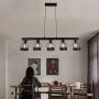 OYIPRO Industrial Kitchen Island Light, 5 Lights Pendant Light Metal Wire Cage Hanging Lamp Rustic Ceiling Light Fixture E26 Socket