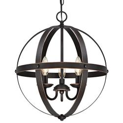 Westinghouse Lighting 6341800 Stella Mira Three-Light Pendant, Oil Rubbed Bronze Finish with Highlights