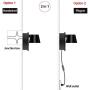 Kernorv Modern LED Plug in Wall Sconces, Bedside Wall Lamp with Switch Lighting Fixture 350 Rotation, Headboard Lights for Bedroom 10W 6000K (2 Pack)