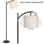 Befano Floor Lamps for Living Room, Bright Tall Lamp with Treadle-Operated, Ajustable 360°Lampshade and Modern Long Lifespan Energy-Saving Floor Lamps for Bedroom, Office