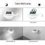 6Pack Outdoor Solar Gutter LED Lights - White Sun Power Smart Solar Gutter Night Utility Security Light