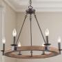 LNC A03300 Farmhouse Chandeliers for Dining Rooms,Vintage Wood Kitchen Lighting