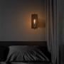 Wall Sconce,Rustic Vintage Bronze Wall Vanity Light Fixture with Glass Shade,Hardwired Wall Lamp for Living Room,Bedroom,Hallway,Kitchen,E26 Base,2 Pack