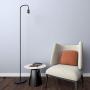 Oneach Industrial LED Floor Lamp for Living Room Bedroom Reading Office Metal Minimalist Standing Lamp Black