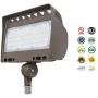 Westgate Outdoor LED Flood Light Knuckle Mount - Security Floodlight Fixture for Outdoor Area Yard Landscape - Safety Lights - UL Listed (50 Watt 3000K Warm White Dark Bronze)