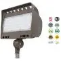 Westgate Outdoor LED Flood Light Knuckle Mount - Security Floodlight Fixture for Outdoor Area Yard Landscape - Safety Lights - UL Listed (50 Watt 3000K Warm White Dark Bronze)