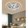 Ceiling Light XINDAR Modern LED Ceiling Lights Acrylic Creative Ceiling Lamp Letter Shaped Flush Mount Light Fixture for Living Room Dining Room Bedroom - 19.5'', Warm