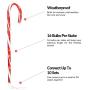 NOMA Candy Cane Pathway Lights | Pathway Markers | Christmas Light Stakes | 28” | Set of 3