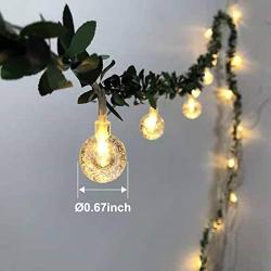 Cosumina Outdoors Globe Solar String Lights 23ft 50 LED Outdoor Bulb String Lights,Waterproof 8 Modes Solar Patio Lights for Patio, Garden, Gazebo, Yard