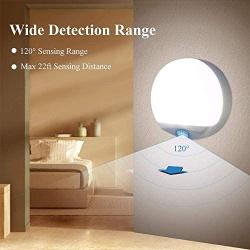 Motion Sensor Light, BEACON Closet Light, Wall Light, Wireless LED Puck Light Stick Anywhere, Battery Operated Lights, Perfect for Staircase, Hallway, Bathroom, Bedroom, Kitchen, Cabinet (Pack of 3)