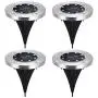 AOZBZ Solar Ground Light LED Color Changing Garden Light Outdoor Waterproof Disk Light Solar Landscape Pathway Light (Multicolor)