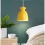 LAKIQ Modern Mini Colorful Pendant Light Nordic Lovely Hanging Ceiling Lighting Kitchen Island Lights for Dining Room Restaurant Bar Living Room (Yellow)