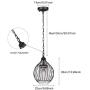 GAZE Modern Sparkling Crystal Chandelier Lighting Black Moroccan Wire Cage Light Fixture Adjustable Island Pendant Light for Living & Dining Room Entryway (Bulb Not Included)(1 Pack) GAZE Modern Sparkling Crystal Chandelier Lighting Black Moroccan Wire Cage Light Fixture Adjustable Island Pendant Light for Living & Dining Room Entryway (Bulb Not Included)(1 Pack)