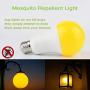 Yellow Led Light Bulb, Dusk to Dawn LED Outdoor Lighting 15W (100 Watt Equivalent) 1500LM E26 Auto On/Off