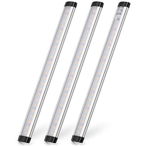 Under Cabinet LED Lighting - Albrillo Dimmable Under Counter Lights for Kitchen, 12W 900 Lumens, Daylight Nature White Shelf Lighting, Pack of 3