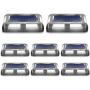 Solar Deck Lights, MEIKEE Solar Dock Light Waterproof Wireless Outdoor Warning Step Lights for Garden Step Sidewalk Stair Ground Pathway Yard,Bright White (8 Pack ) Solar Deck Lights, MEIKEE Solar Dock Light Waterproof Wireless Outdoor Warning Step Lights for Garden Step Sidewalk Stair Ground Pathway Yard,Bright White (8 Pack )
