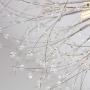 Garwarm Sputnik Firework Chandeliers, LED Crystal Modern Ceiling Light Fixtures 8 Lights Pendant Lighting Stainless Steel Ceiling Lamp for Living Room Bedroom Chrome, 4000K