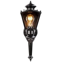 Heath HZ-4150-BK Zenith Motion-Activated Four-Sided Coach Light, Black Brass