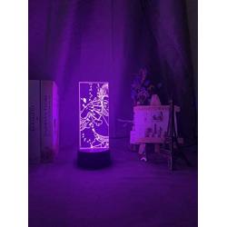 3D Night Lights for Kids LED 7 Colors Changing Touch Led Color Changing Nightlight Acrylic 3D Night Light for Kids Bedroom Decoration Light Anime Hunter X Hunter Hisoka Lamp Gift HUICH HOICHAN