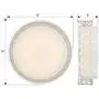 LED Flush Mount Ceiling Light, VICNIE 14 Inch Dimmable Round Lighting Fixture, 20W 1400 Lumens 3000K Warm White, ETL Listed for Kitchen, Hallway, Bedroom, Stairways (Metal Body and Acrylic Shade) LED Flush Mount Ceiling Light, VICNIE 14 Inch Dimmable Round Lighting Fixture, 20W 1400 Lumens 3000K Warm White, ETL Listed for Kitchen, Hallway, Bedroom, Stairways (Metal Body and Acrylic Shade)