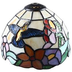 Tiffany Table Lamp Cover Colored Glass Lamp Shade Mediterranean Style Lampshade for Table Lamp Bedroom Dining Room (029)