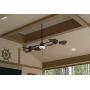 Harbor Breeze Twin Breeze Ii 74-in Oil-rubbed Bronze Outdoor Downrod Ceiling Fan