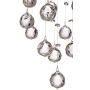 Aida Chrome Pendant Chandelier 17 3/4'' Wide Modern Pouring Bubble Crystal Glass Globes 7-Light Fixture for Dining Room House Foyer Kitchen Island Entryway Bedroom Living Room - Vienna Full Spectrum