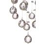 Aida Chrome Pendant Chandelier 17 3/4'' Wide Modern Pouring Bubble Crystal Glass Globes 7-Light Fixture for Dining Room House Foyer Kitchen Island Entryway Bedroom Living Room - Vienna Full Spectrum