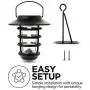 Home Zone Security Solar Wall Lantern Lights - Outdoor 3000K Decorative Light Fixture Wall Mount with No Wiring Required (2-Pack)