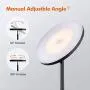 Addlon - LED Torchiere Floor Lamp, Tall Standing Modern Lamp Pole Light for Living Room & Office,with Stepless Dimming, Memory Function - Classic Black Addlon - LED Torchiere Floor Lamp, Tall Standing Modern Lamp Pole Light for Living Room & Office,with Stepless Dimming, Memory Function - Classic Black