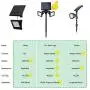 Solar Flood Light Motion Sensor, Waterproof Solar Powered Light, LED Wall Lights 6000K Dusk to Dawn, 2-in-1 Wireless Outdoor Solar Landscape LED Light for Garden/Driveway/Porch/Walkway (1, 6000K)