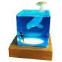 Shark Night Light,Cube Shark Diver Night Lamp Novelty Gift for Children for Living Rooms and Bedrooms Decor