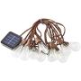 Solar String Lights Outdoor, ZHONGXIN Patio Lights String Waterproof with 10 Classic ST38 LED Edison Bulbs, Perfect for Garden, Backyard, Pergola, Party, Cafe, Bistro, Wedding, Camping Décoration