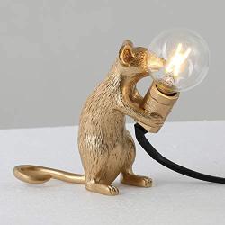 OUYG Table Lamp Mouse Shape Resin Desk Lamp Christmas Decorations Reading Lights Desk Light| Room Decor for Teen Girls| Table Lamp for Kids Bed Night Light |Modern Lamp Home Decor