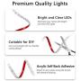 Starstrips LED Strip Lights16.4ft WiFi 5050 with Smart RF Remote Music Sync Phone App Control Work with Alexa Google Home Waterproof IP 65 Rope Lights for Bedroom Kitchen Party Decoration (ST004B)