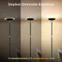 Floor Lamp, Torchiere Floor Lamp, 20W/2000LM Super Bright LED Floor Lamp, 3000K Daylight, Stepless Dimmable Floor Lamp, Touch Control, Metal Body, Standing Lamps for Living Room, Bedroom, Office, Work