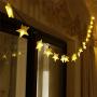 Grezea Solar Twinkle Star String Lights 50 LED 8 Modes Fairy Decorative Light for Garden Patio Lawn Balcony Tree Outdoor Landscape Indoor Decoration for Playhouse Bedroom Curtain Bed Canopy, 21 Warm