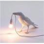 Crow Table Lamp,Bird Table Lamps Artificial Bird Shaped Table Lamp Bedroom Resin Crow Desk Lamp Bedside Light for Bedroom,Bedside,Living Room,Corridor (White)