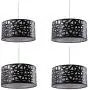 Lightinthebox Pendant Lights Modern Contemporary Hanging Lighting for Dining Room Kitchen Living Room Metal (Black)(4PC)