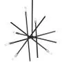 VILUXY Contemporary Chandelier Lighting Fixture 6-Light Sand Black Finish Mid-Century Pendant Lighting for Dining Room Bedroom Kitchen Living Room VILUXY Contemporary Chandelier Lighting Fixture 6-Light Sand Black Finish Mid-Century Pendant Lighting for Dining Room Bedroom Kitchen Living Room