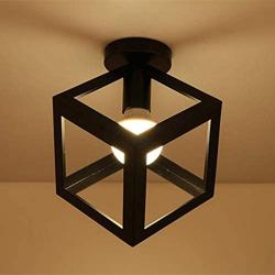 Modern Ceiling Lamps Fixture Geometric Iron Flush Mount Ceiling Lighting Fixtures for Hallway Balcony Kitchen Dining Room Living Room
