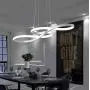 LED Chandelier Dining Room Island Ceiling Pendant Light Dimmable 3000K-6500K Remote Acrylic Half Flush Mount Lighting Fixtures, Modern Designer Height Adjustable Bedroom Living Room Decor Hanging Lamp LED Chandelier Dining Room Island Ceiling Pendant Light Dimmable 3000K-6500K Remote Acrylic Half Flush Mount Lighting Fixtures, Modern Designer Height Adjustable Bedroom Living Room Decor Hanging Lamp
