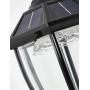 GYDZ Solar Post Lights Outdoor Solar Lamp Post Light for Gate Porch/Stone Pillar, Waterproof Decorative Solar Pillar Light Warm&Cool White, Oil-Rubbed Black Die Cast Aluminum Housing with Clear Glass