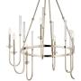 Kichler 52210PN Kadas Chandelier, 8-Light 480 Total Watts, Polished Nickel
