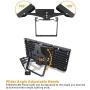 STASUN LED Flood Light, 150W 13500lm Security Lights with 330°Wide Lighting Area, OSRAM LED Chips, 6000K, Adjustable Heads, IP66 Waterproof Outdoor Floodlight for Yard, Court, Street, Parking Lot