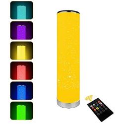 AMANEER Floor Lamp , Music Sync Color Changing Ambient Light ,RGB LED Night Lamps with Fabric Shade for Living Room Bedroom Play Room