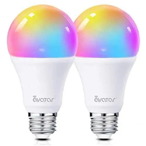 Smart LED Light Bulb, Alexa Light Bulbs WiFi Dimmable 2 Pack Work with Google Home/Smart Life APP, Avatar Controls RGBCW Color Changing Lights, No Hub Required (800LM E26 A19 8W=70W Equivalent)