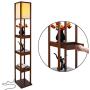 Brightech Maxwell Drawer Edition - Shelf & LED Floor Lamp Combination - Narrow Nightstand with Light Attached - Tower End or Side Table for Office & Bedroom - Havana Brown Brightech Maxwell Drawer Edition - Shelf & LED Floor Lamp Combination - Narrow Nightstand with Light Attached - Tower End or Side Table for Office & Bedroom - Havana Brown